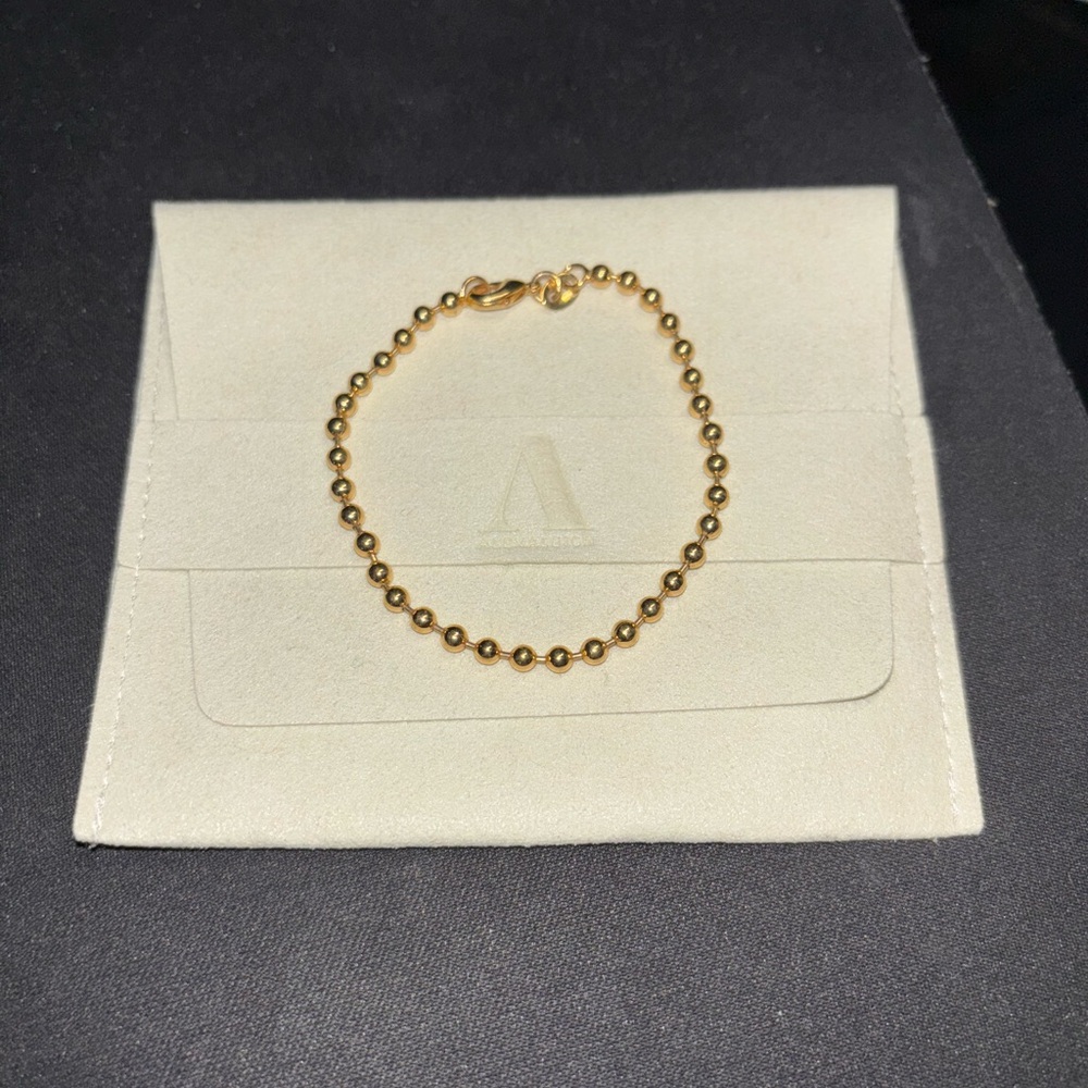 3MM Gold Ball Chain Bracelet - 6.5" Alexa Leigh